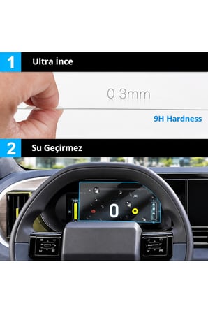 Fiat Grande Panda Uyumlu 2025 2026 Model Dijital Gösterge Panel 9H Nano Ekran Koruyucu