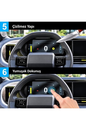 Fiat Grande Panda Uyumlu 2025 2026 Model Dijital Gösterge Panel 9H Nano Ekran Koruyucu