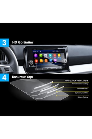 Seat Arona Uyumlu 2025 2026 Model 8.25 inç Multimedya Navigasyon 9H Nano Ekran Koruyucu