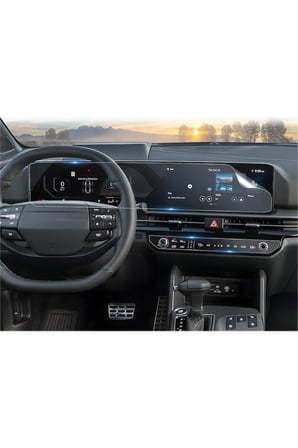 Kia Sportage Makyajlı Kasa Uyumlu 2025 2026 Model Büyük Bilgi Ekranı ve Klima Paneli Ekran Koruyucu 9H Nano Koruma