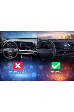 Kia Sportage Makyajlı Kasa Uyumlu 2025 2026 Model Büyük Bilgi Ekranı ve Klima Paneli Ekran Koruyucu 9H Nano Koruma