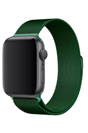 Apple Watch 9 8 7 6 5 4 3 Se Uyumlu 38 - 40 - 41 Mm Milano Loop Çelik Örme Kordon