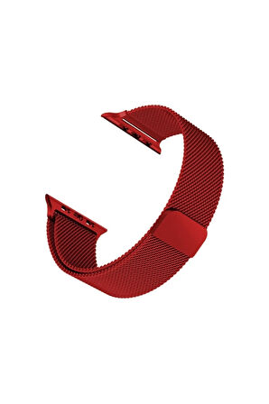 Apple Watch 9 8 7 6 5 4 3 Se Uyumlu 38 - 40 - 41 Mm Uyumlu Milano Loop Çelik Örme Kordon