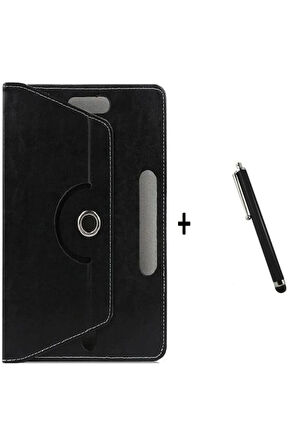 Sprange Vasoun P-200 12 inç Tablet Uyumlu Kapaklı Standlı Universal Kılıf ve Dokunmatik Kalem