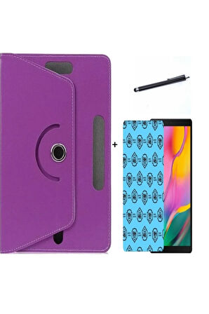 Hometech Alfa 7rf 7" 3lü Set Universal Tablet Kılıfı Nano Ekran Koruyucu Ve Kalem