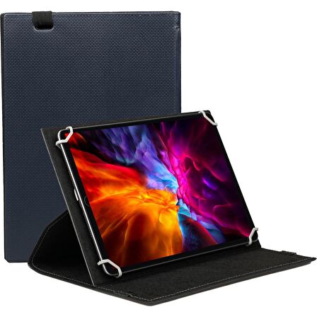 Hometech Alfa 10MB 10" Uyumlu 360°Dönebilen Kapaklı Standlı Universal Tablet Kılıfı