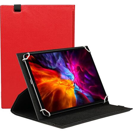 TCL TAB 7 Lite 7 inç Tablet Uyumlu Kapaklı Standlı Universal Tablet Kılıfı