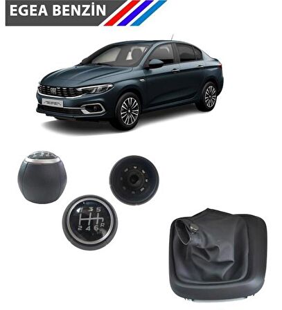 Fiat Egea Benzinli 6 İleri Vites Topuzu ve Vites Körüğü Set M2439-1168