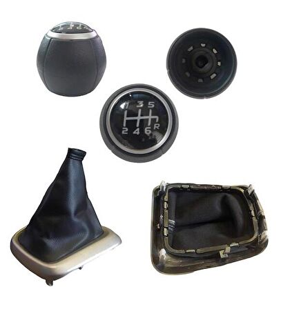 Fiat Egea Benzinli 6 İleri Vites Topuzu ve Gri Detaylı Körük M2439-1169