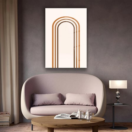 Minimal Kemer Desenli Cam Tablo - MOD150