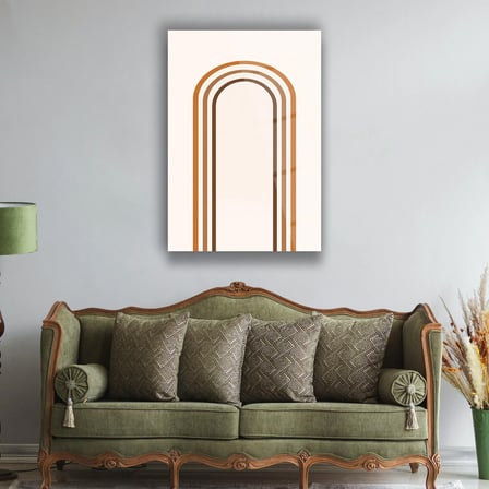 Minimal Kemer Desenli Cam Tablo - MOD150