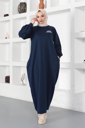 Şalvar Model Salaş Elbise LACİVERT