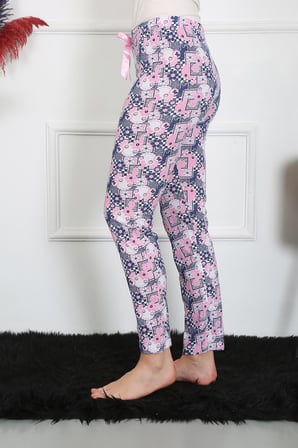 Moda Çizgi Kadın Pamuklu Tek Alt Pijama 27519
