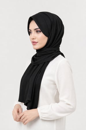 Siyah Şapkalı Şal