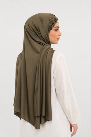 Haki Yazı Desen Hazır Şal