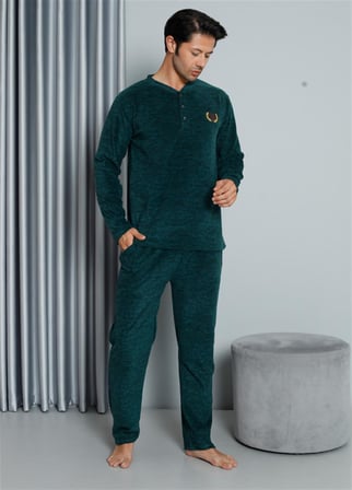 Moda Çizgi WelSoft Polar Erkek Pijama Takımı 6826