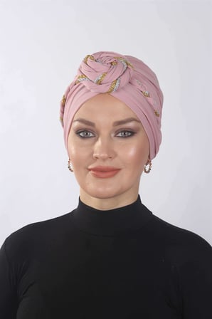 Hazır Simli Dolama Örgülü Pudra