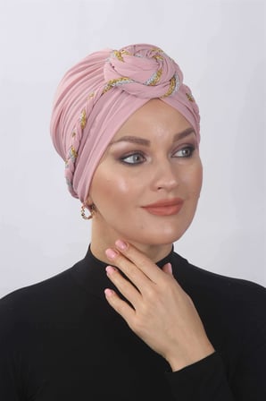 Hazır Simli Dolama Örgülü Pudra