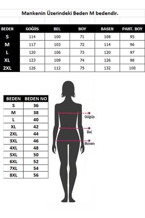 Moda Çizgi Kadın Pamuk Eşofman Takım 9036