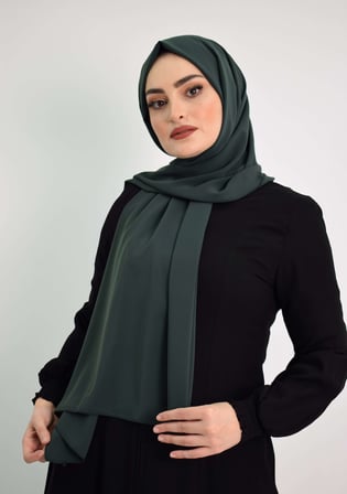 Medine İpeği Şal MC1115 Haki