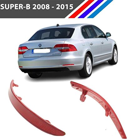 Skoda SuperB Arka Tampon Reflektörü Sol Taraf 2008 - 2015 M2199