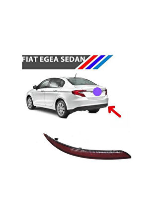 Egea Sedan Arka Tampon Reflektörü Sağ Taraf 2015 - 2021 51998151 M3695B