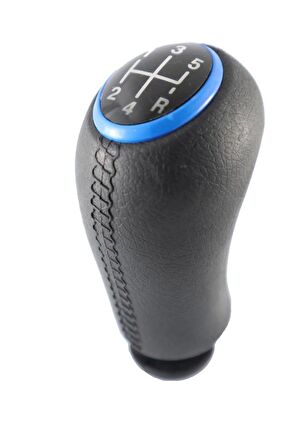 Renault Kangoo Deri Desen Mavi Çerçeve Vites Topuzu M452