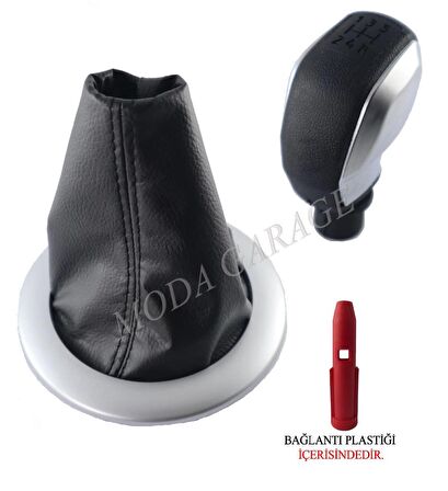 Megane 2 Gri çerçeve Vites Körüğü Ve Gri Spor Topuzu Takım M10798