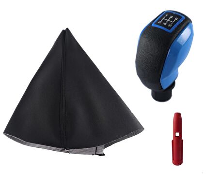 Citroen C4 Vites Körüğü Ve Mavi Spor Vites Topuzu M10916