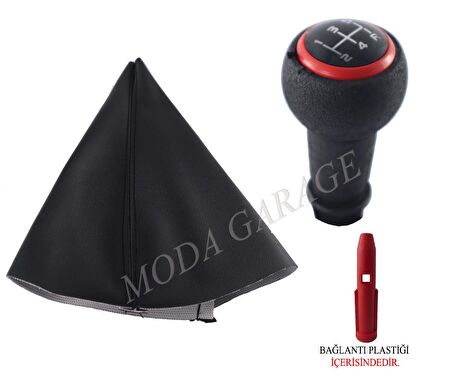 Peugeot 301 Vites Körüğü Ve Kırmızı Çerçeve Vites Topuzu M10961