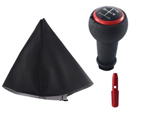 Peugeot 301 Vites Körüğü Ve Kırmızı Çerçeve Vites Topuzu M10961