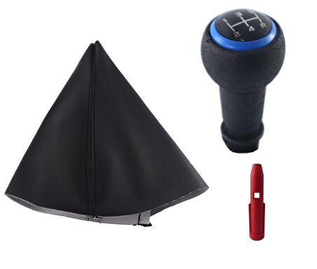 Peugeot 307 Vites Körüğü Ve Mavi Çerçeve Vites Topuzu M10973