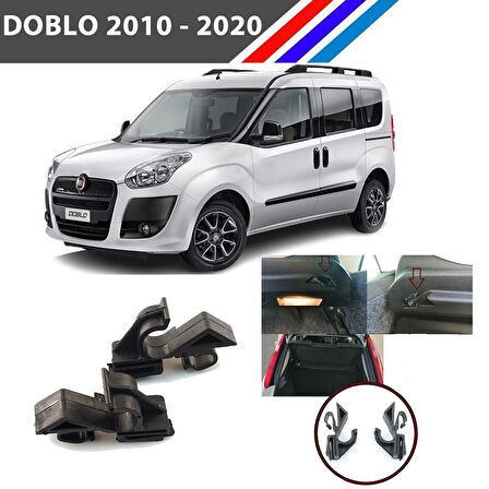 Fiat Doblo Bagaj Pandizot Braket Tutucu 2 Adetli Takım M797-4