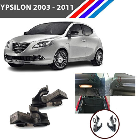 Lancia Ypsilon Bagaj Pandizot Braketi 2 Adetli Set 2003 2011 M797-7