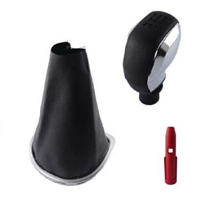 Clio 3 Krom Çerçeve Vites Körüğü Ve Krom Spor Vites Topuzu M440-398B