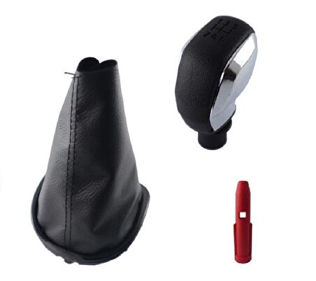 Clio 3 Çerçeveli Vites Körüğü Ve Krom Spor Vites Topuzu M440-398