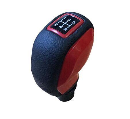 Citroen C5 Deri Kaplama Kırmızı Spor Vites Topuzu Ve Körüğü M111596