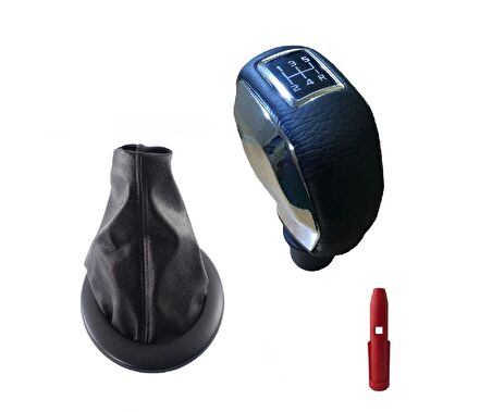 Renault Megane 2 Deri Kaplama Krom Spor Vites Topuzu Ve Körüğü MDERİ3