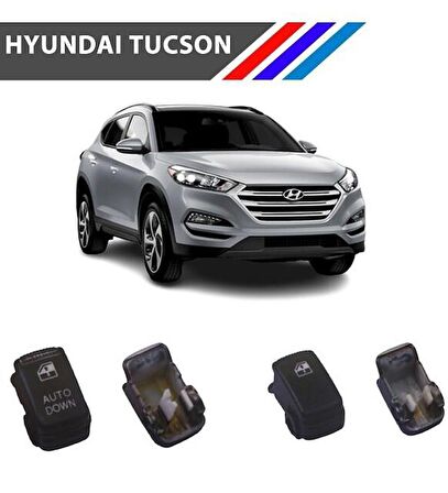 Hyundai Tucson Cam Düğme Kapağı 2 Adetli Set M1407