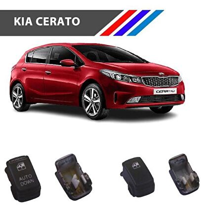 Kia Cerato Cam Düğme Kapağı 2 Adetli Set M1407