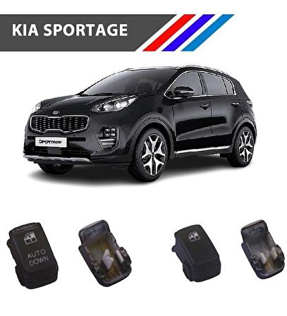 Kia Sportage Cam Düğme Kapağı 2 Adetli Set M1407