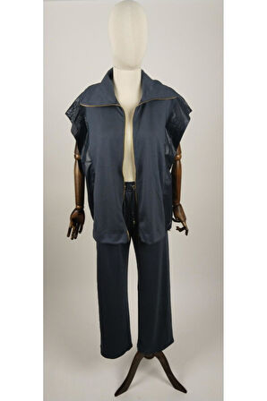 MODAL KUMAŞ YELEKLİ DETAYLI ALT ÜST KADIN PEREMİUM TAKIM