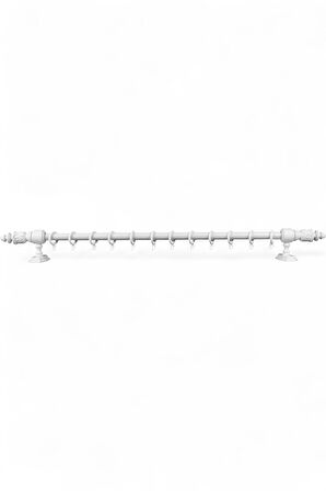 Modern Demonte Başlıklı Ahşap Rustik Perde Askısı - Raysız