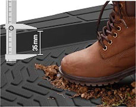 Nissan Country 4D Havuzlu Paspas Kesilebilir Model Modern Tasarım Siyah SC