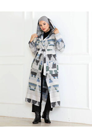Winter Desen Oduncu Kuşaklı Kap
