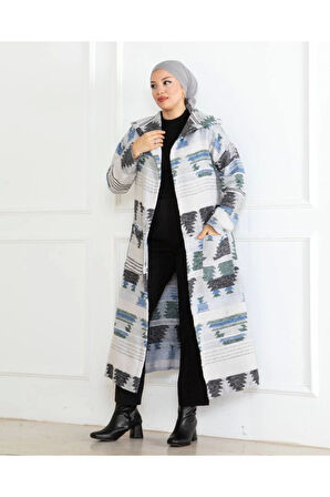 Winter Desen Oduncu Kuşaklı Kap