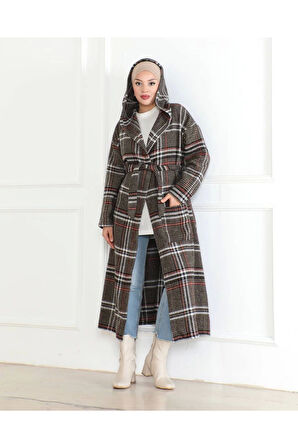 Winter Desen Oduncu Kuşaklı Kap