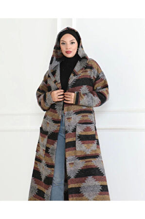 Winter Desen Oduncu Kuşaklı Kap