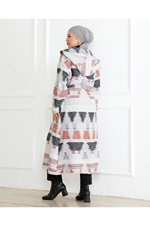 Winter Desen Oduncu Kuşaklı Kap