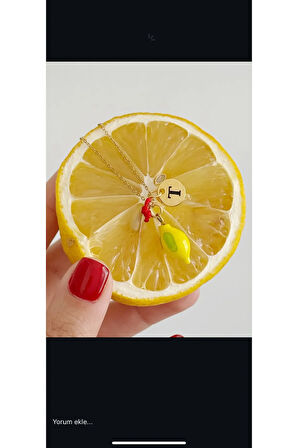 Murano Tasarım Limon Kolye